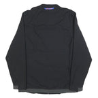 NIKE Mens Black Orange Sports Swoosh Zip Jacket M Polyester Blend Plain