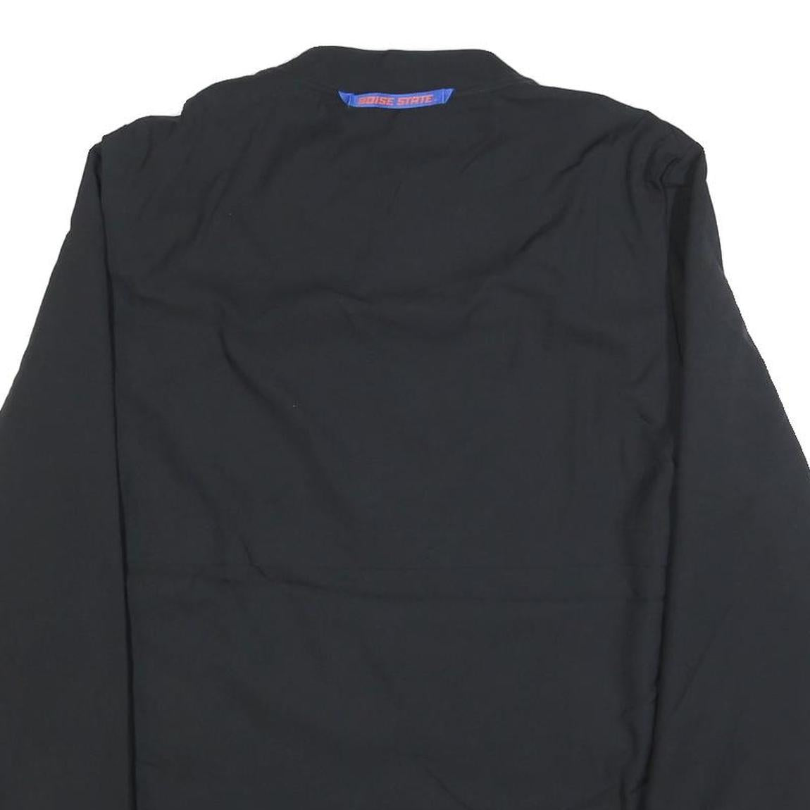 NIKE Mens Black Orange Sports Swoosh Zip Jacket M Polyester Blend Plain