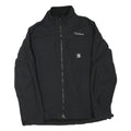 CARHARTT Mens Black Workwear Jacket L Polyester Blend Plain Embroidered PDI Logo