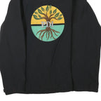 CARHARTT Mens Black Workwear Jacket L Polyester Blend Plain Embroidered PDI Logo