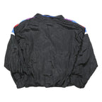 AVAIT SPORTIF Mens Black Blue & Red Colourblock Track Jacket L Polyester Blend
