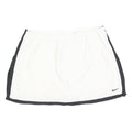 NIKE Womens White & Black Sports Skort Short Polyester Blend Size S Athletic