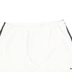 NIKE Womens White & Black Sports Skort Short Polyester Blend Size S Athletic