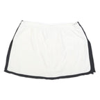 NIKE Womens White & Black Sports Skort Short Polyester Blend Size S Athletic