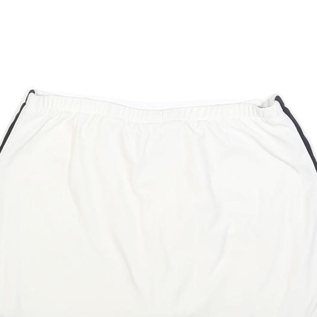 NIKE Womens White & Black Sports Skort Short Polyester Blend Size S Athletic