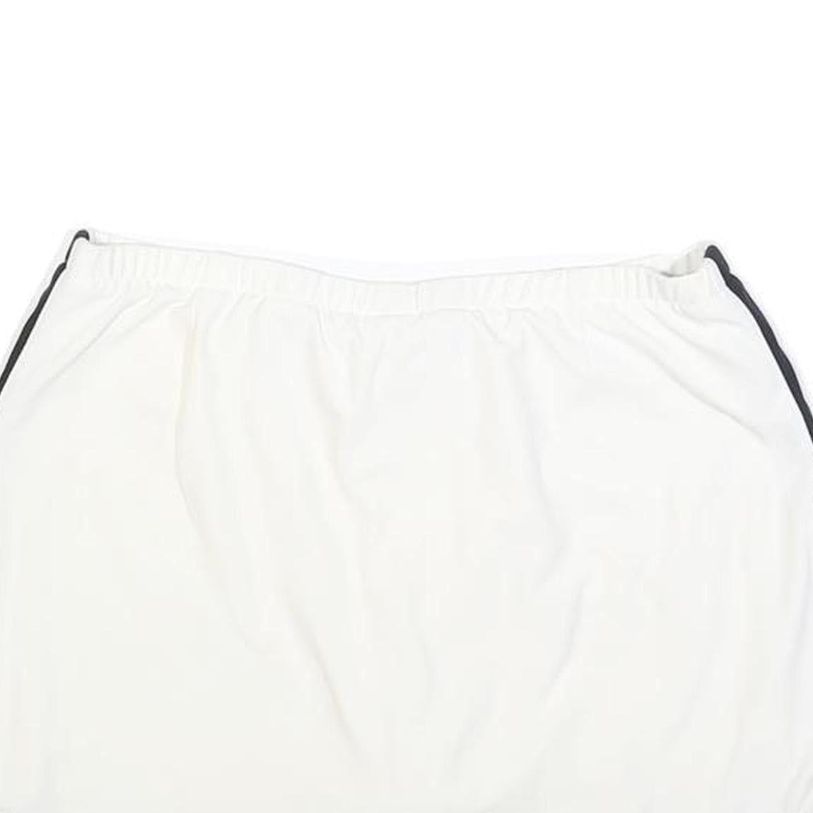 NIKE Womens White & Black Sports Skort Short Polyester Blend Size S Athletic