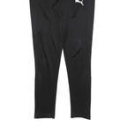 PUMA Mens Joggers Black S W32 L28 Polyester Blend Slim Tapered Fit Sports