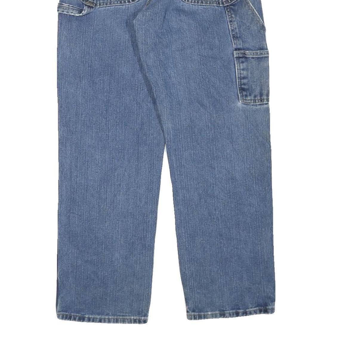 DICKIES Mens Jeans Blue Regular Straight Denim Light W32 L30 Workwear Casual