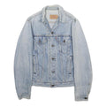 LEVI'S Mens Blue Denim Button Jacket S Cotton Classic Casual Lightweight
