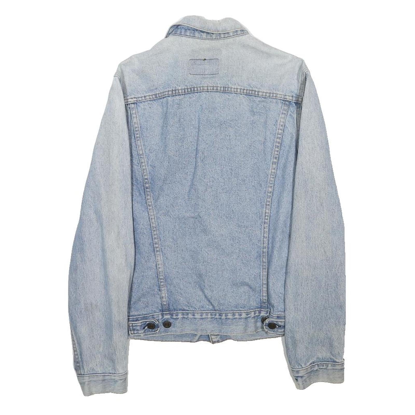LEVI'S Mens Blue Denim Button Jacket S Cotton Classic Casual Lightweight