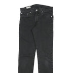 LEVI'S 511 BIG E Mens Jeans Black Slim Skinny Denim W29 L32 Classic Zip Cotton
