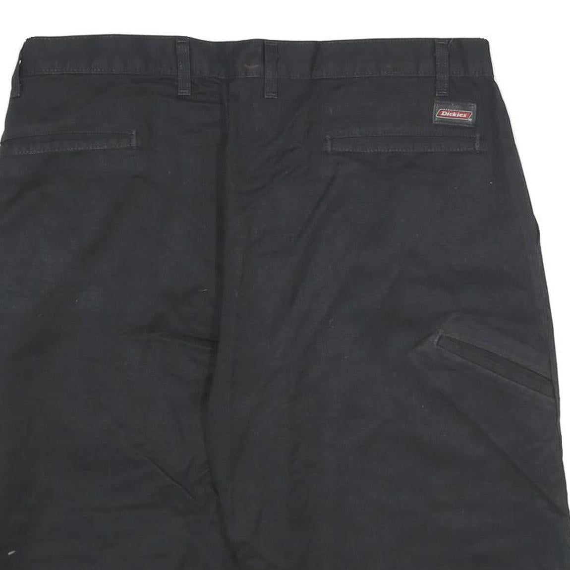 DICKIES Mens Shorts Black Casual L W36 Workwear Polyester Blend
