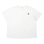ADIDAS Mens White Cotton Blend Sweatshirt Crew Neck 3XL Casual Sportswear