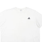 ADIDAS Mens White Cotton Blend Sweatshirt Crew Neck 3XL Casual Sportswear