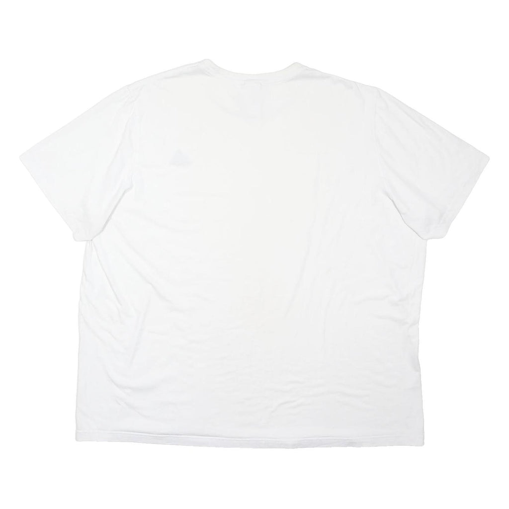 ADIDAS Mens White Cotton Blend Sweatshirt Crew Neck 3XL Casual Sportswear