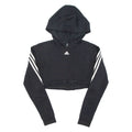 ADIDAS Cropped Womens Black Hoodie XS