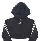 ADIDAS Cropped Womens Black Hoodie XS