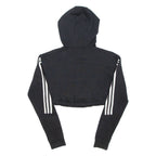 ADIDAS Cropped Womens Black Hoodie XS