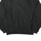 WORLD OF BASIC Mens Black Jacket L Polyester Blend Bomber Zip Casual Outerwear