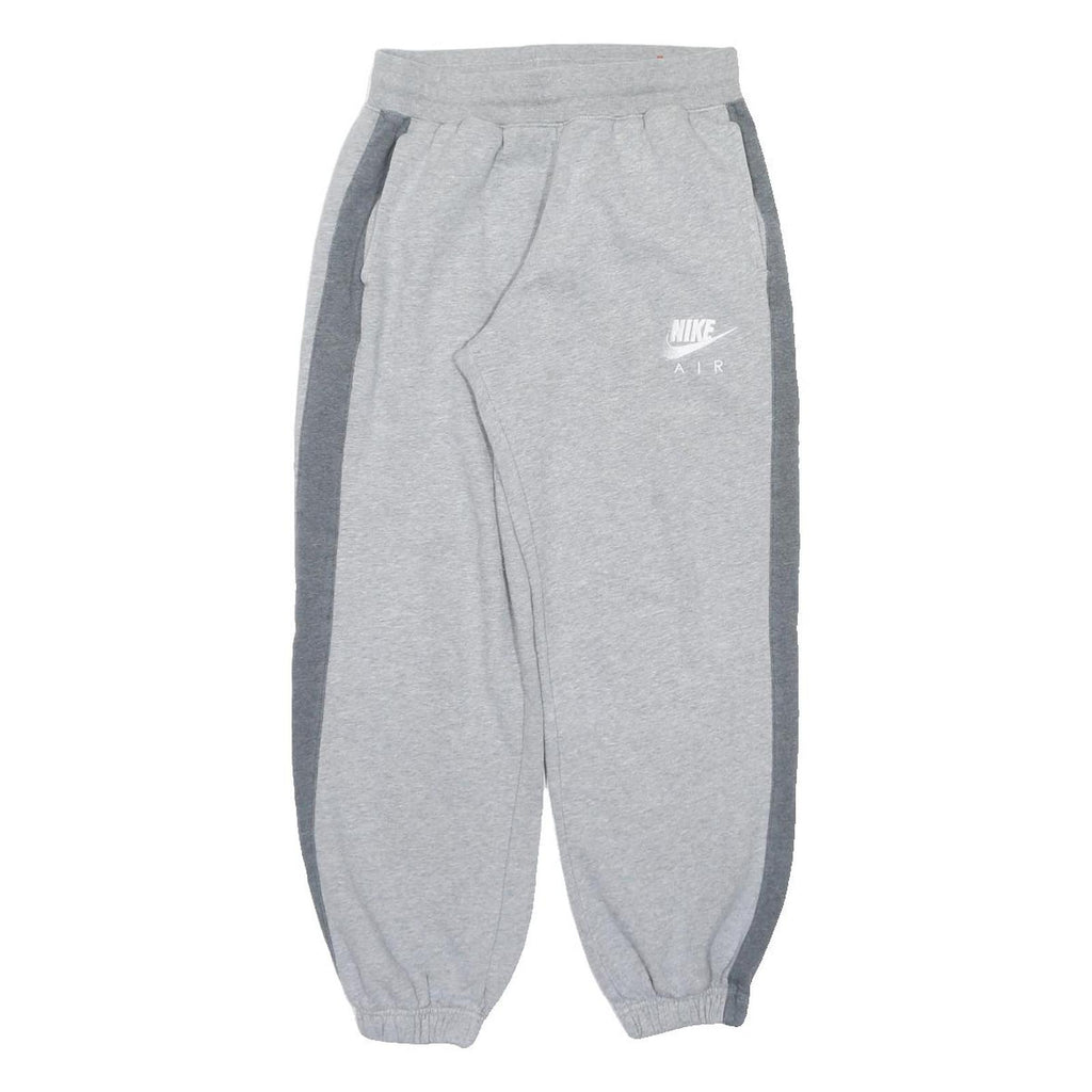 NIKE Mens Joggers Grey & Dark Grey Regular Straight M W26 L27 Cotton Blend