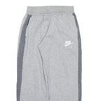 NIKE Mens Joggers Grey & Dark Grey Regular Straight M W26 L27 Cotton Blend