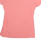 ADIDAS Womens Pink Graphic T-Shirt S Short Sleeve Crew Neck Logo Print Cotton