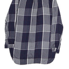 TALLY WEIJL Mens Blue & White Check Shirt L Cotton Blend Casual Long Sleeve