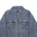 OSH KOSH Boys Blue Denim Cotton Jacket 5Y Casual Button Closure Classic Fit