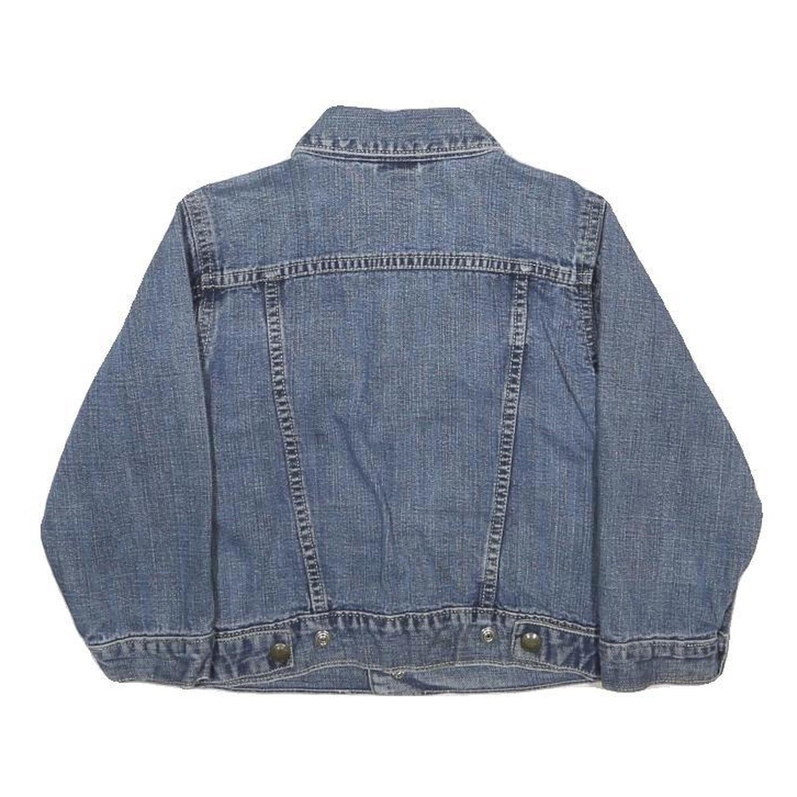 OSH KOSH Boys Blue Denim Cotton Jacket 5Y Casual Button Closure Classic Fit