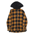 VANS Mens Jacket Orange Hooded Check S