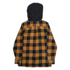 VANS Mens Jacket Orange Hooded Check S