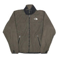 THE NORTH FACE Womens Grey & Black Zip Up Fleece Jacket M Polyester Outdoor