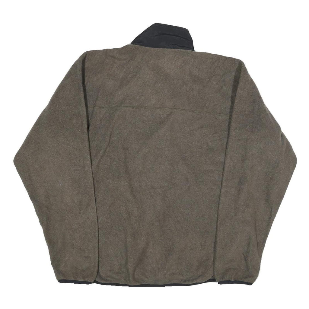 THE NORTH FACE Womens Grey & Black Zip Up Fleece Jacket M Polyester Outdoor