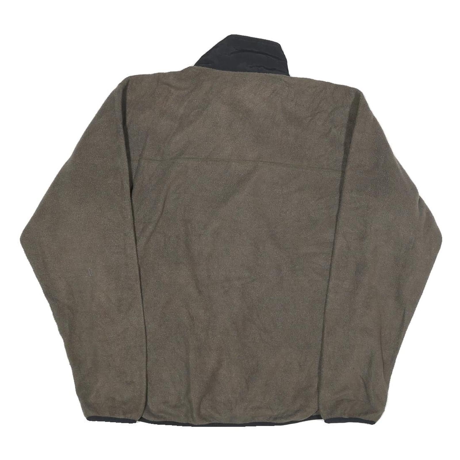 THE NORTH FACE Womens Grey & Black Zip Up Fleece Jacket M Polyester Outdoor