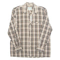 Womens Printed Blouse Brown Long Sleeve Check L