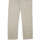 LEVI'S Mens Cotton Blend Beige Regular Straight Trousers W32 L31 Classic Zip