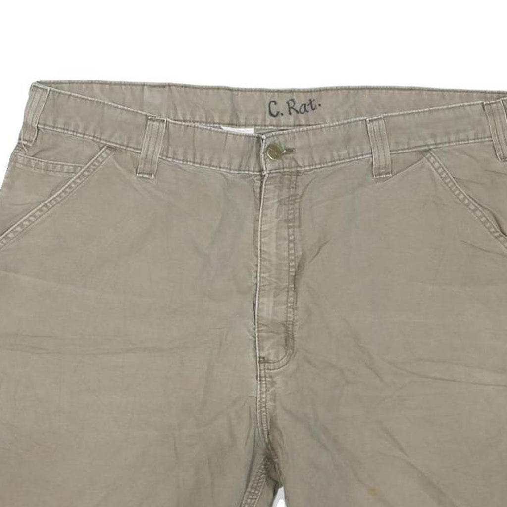 CARHARTT Womens Shorts Beige Casual XL W40 Durable Cotton Blend Workwear