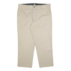 DICKIES Mens Cotton Blend Beige Relaxed Straight Trousers W38 L27 Workwear
