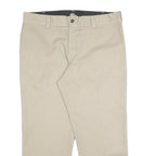 DICKIES Mens Cotton Blend Beige Relaxed Straight Trousers W38 L27 Workwear