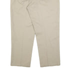DICKIES Mens Cotton Blend Beige Relaxed Straight Trousers W38 L27 Workwear