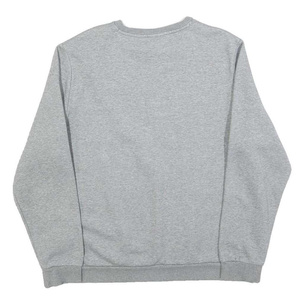 PUMA Mens Grey XL Crew Neck Cotton Blend Sweatshirt Logo Casual Pullover