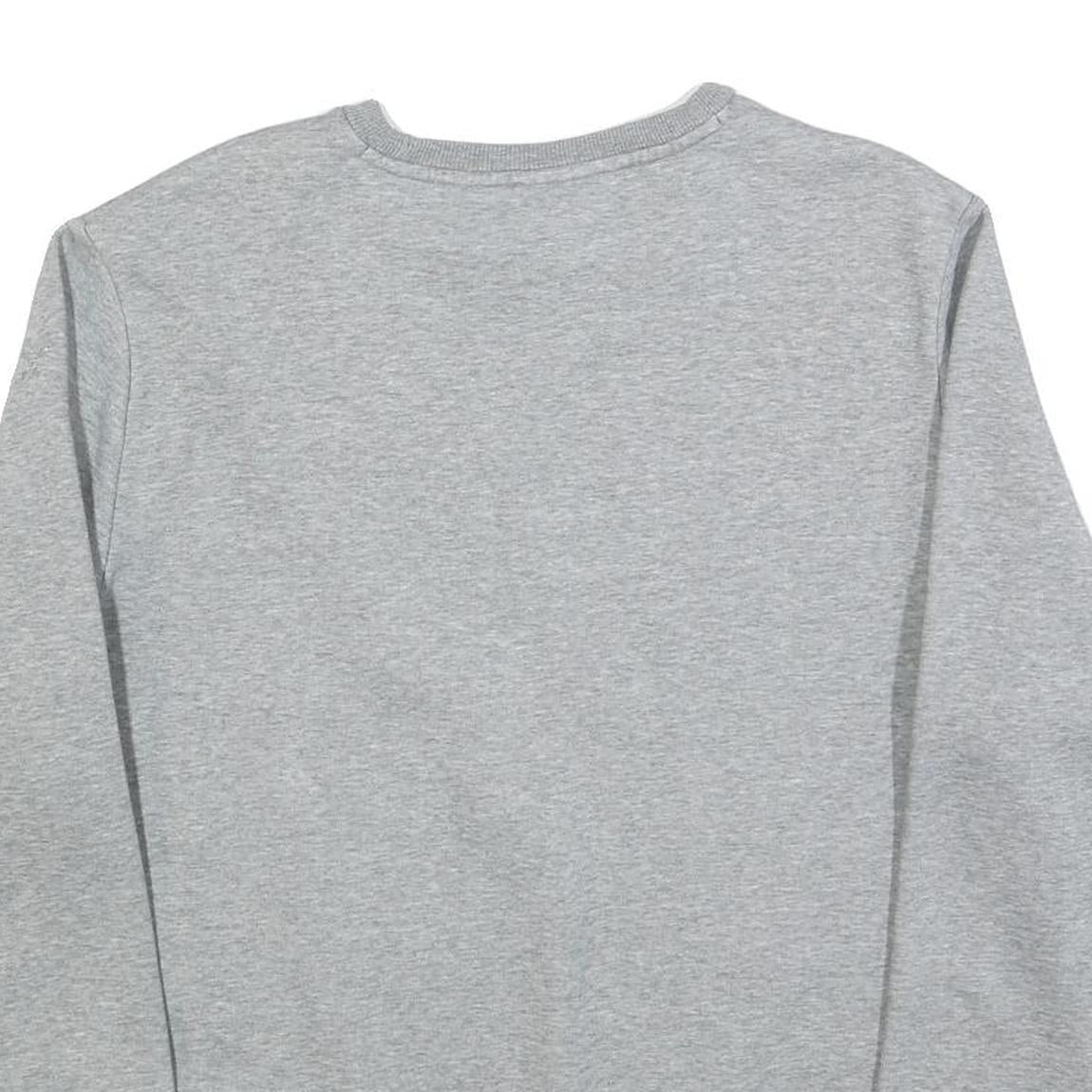 PUMA Mens Grey XL Crew Neck Cotton Blend Sweatshirt Logo Casual Pullover