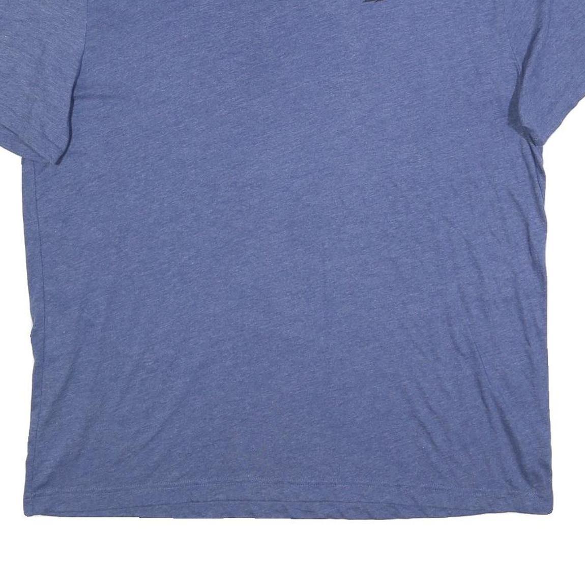 NAUTICA Mens Blue Graphic T-Shirt 2XL Short Sleeve Crew Neck Cotton Blend