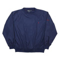 POLO RALPH LAUREN Mens Navy Blue Classic Jacket XL Polyester Plain Drawstring