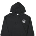 CHAMPION Mens Black Cotton Blend Pullover Hoodie M Graphic Print