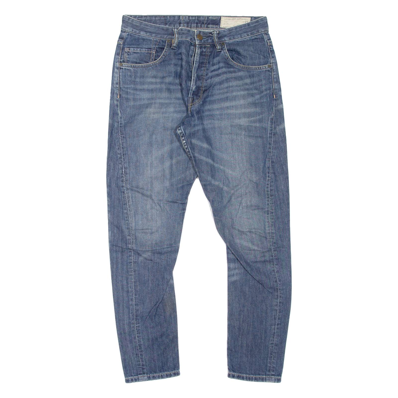 ALL SAINTS Mens Jeans Blue Slim Skinny Stone Wash W30 L28
