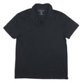 CALVIN KLEIN JEANS Mens Black Cotton Blend Short Sleeve Plain Polo Shirt XL