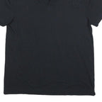 CALVIN KLEIN JEANS Mens Black Cotton Blend Short Sleeve Plain Polo Shirt XL