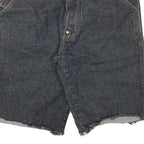 RMC Mens Shorts Blue Denim XL W34 Artistic Patchwork Cotton Blend Casual