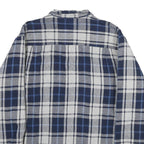 RED HEAD Mens Blue & Grey Check Cotton Blend Button Jacket XL Casual Outdoor